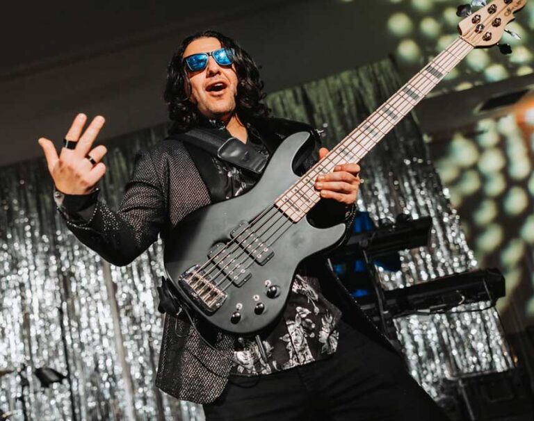 Shades of Blue Wedding Band Bassist