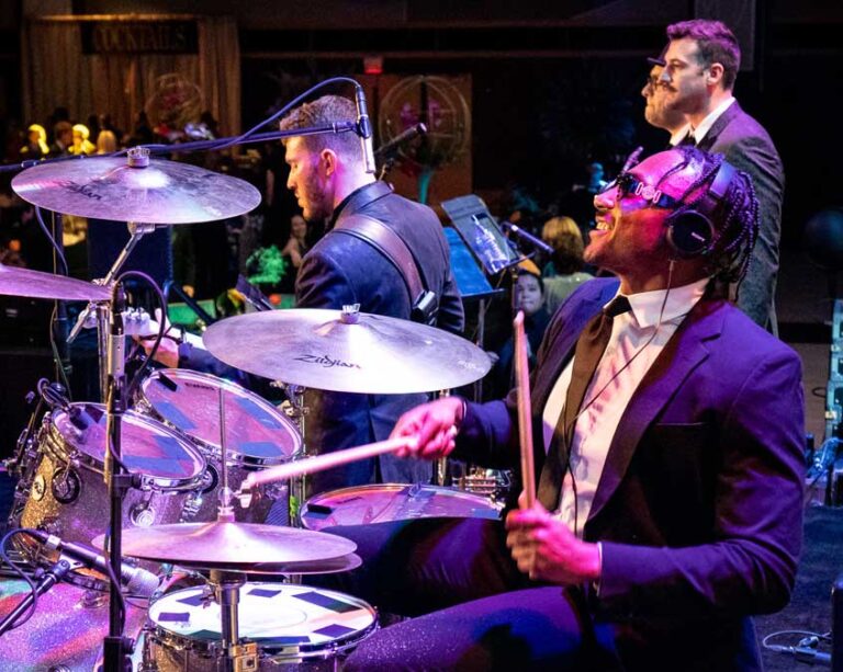 Shades of Blue Wedding Band with Drums