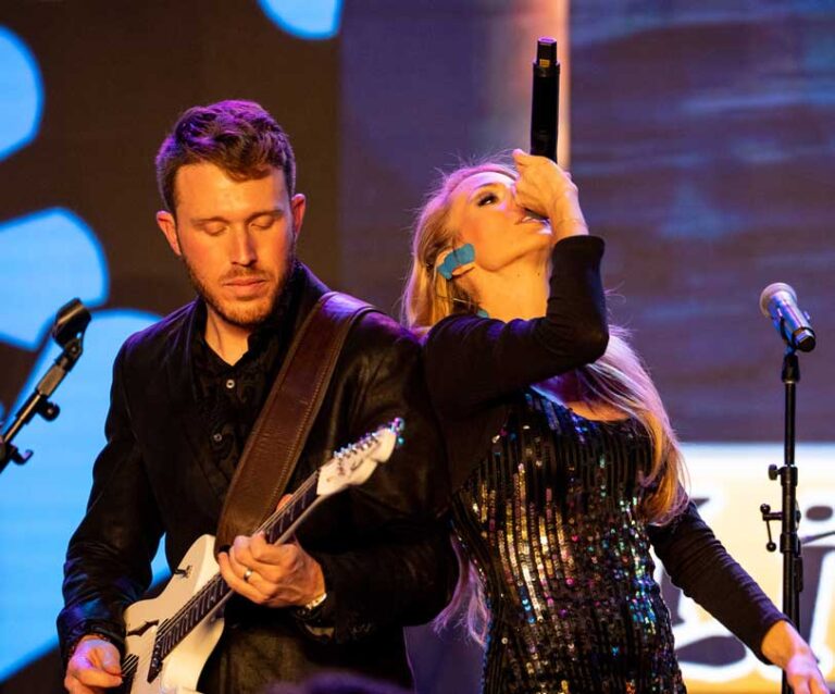 Shades of Blue Lead Guitarist Aidan and Vocalist Lexy