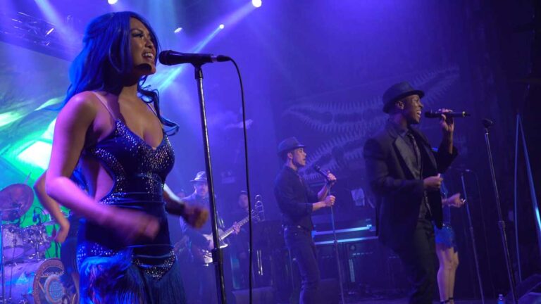 Shades of Blue Wedding Band in Chicago with Vocalists Diana and Rashad