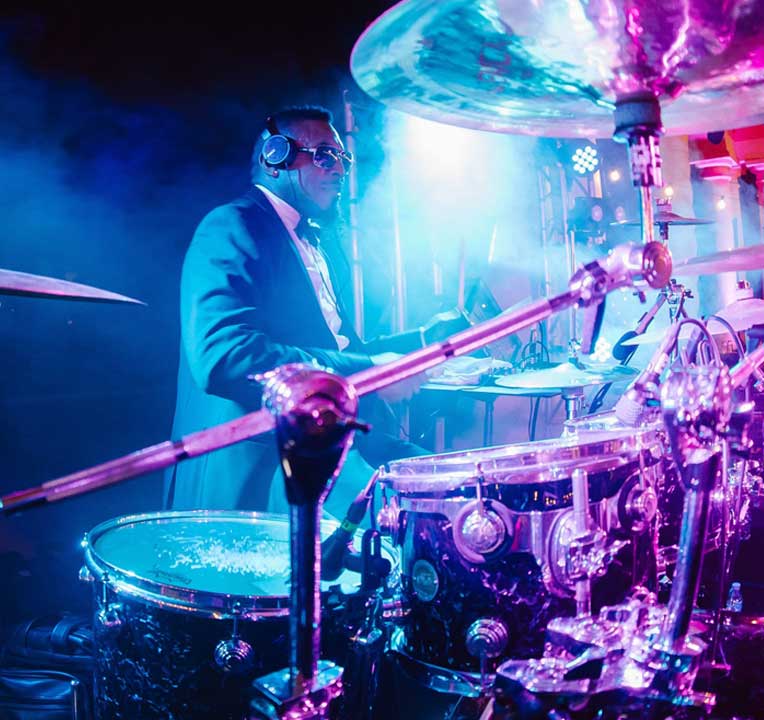 Liquid Blue Band Drummer Glenn